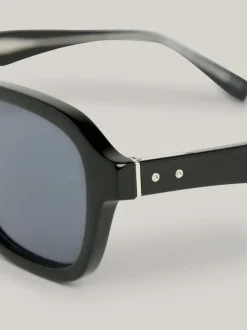 Okulary Przeciwsłoneczne*Tommy Hilfiger Prostokątne Okulary Przeciwsłoneczne Z Nitami BLACK