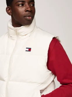Kurtki & Płaszcze*Tommy Hilfiger Puchowa Kamizelka Alaska Z Zapięciem Na Zamek NEWSPRINT