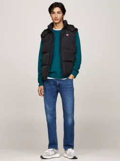 Kurtki & Płaszcze*Tommy Hilfiger Puchowa Kamizelka Alaska Z Zapięciem Na Zamek BLACK