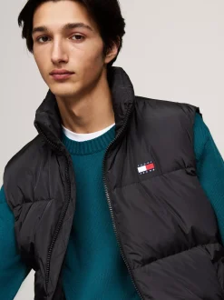 Kurtki & Płaszcze*Tommy Hilfiger Puchowa Kamizelka Alaska Z Zapięciem Na Zamek BLACK
