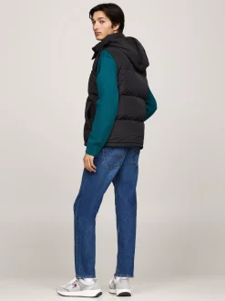 Kurtki & Płaszcze*Tommy Hilfiger Puchowa Kamizelka Alaska Z Zapięciem Na Zamek BLACK