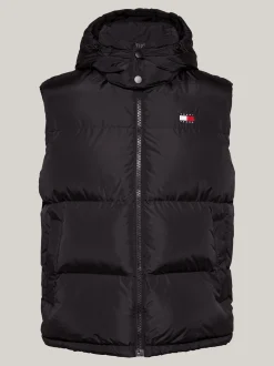 Kurtki & Płaszcze*Tommy Hilfiger Puchowa Kamizelka Alaska Z Zapięciem Na Zamek BLACK