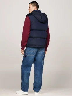 Kurtki & Płaszcze*Tommy Hilfiger Puchowa Kamizelka Alaska Z Zapięciem Na Zamek DARK NIGHT NAVY