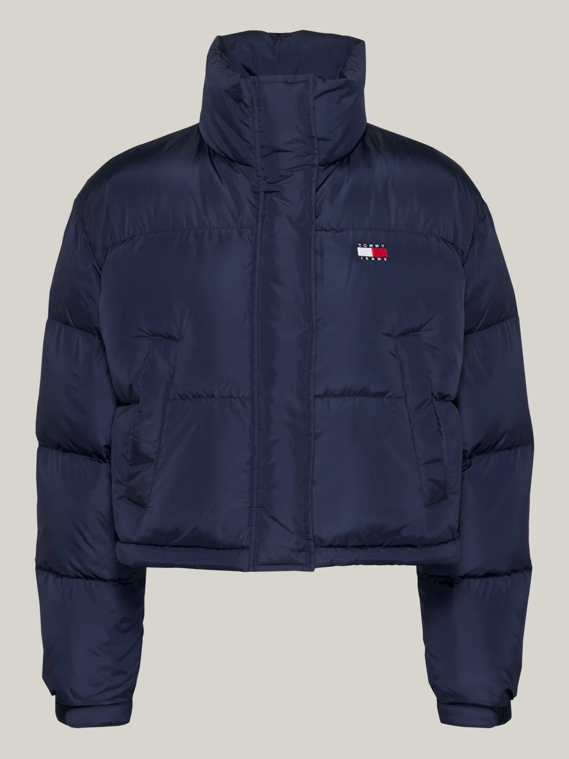 Kurtki & Płaszcze*Tommy Hilfiger Puchowa Kurtka Alaska Z Logo Z Tyłu DARK NIGHT NAVY