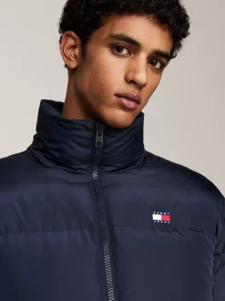 Kurtki & Płaszcze*Tommy Hilfiger Puchowa Kurtka Alaska Z Naszywką Z Flagą DARK NIGHT NAVY