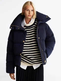 Kurtki & Płaszcze*Tommy Hilfiger Puchowa Kurtka O Kroju Oversize DESERT SKY