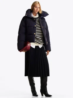 Kurtki & Płaszcze*Tommy Hilfiger Puchowa Kurtka O Kroju Oversize DESERT SKY