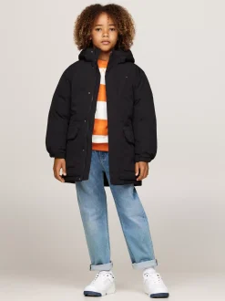 Kurtki I Płaszcze|Kurtki*Tommy Hilfiger Puchowa Kurtka O Luźnym Kroju BLACK