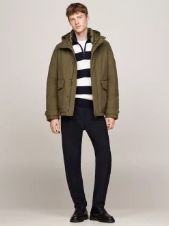 Kurtki & Płaszcze*Tommy Hilfiger Puchowa Kurtka Rockie Z Kapturem ARMY GREEN