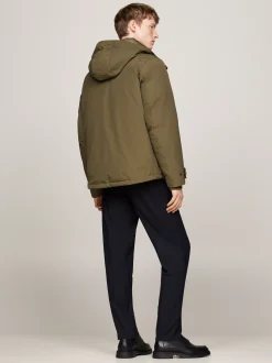 Kurtki & Płaszcze*Tommy Hilfiger Puchowa Kurtka Rockie Z Kapturem ARMY GREEN