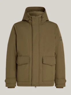 Kurtki & Płaszcze*Tommy Hilfiger Puchowa Kurtka Rockie Z Kapturem ARMY GREEN