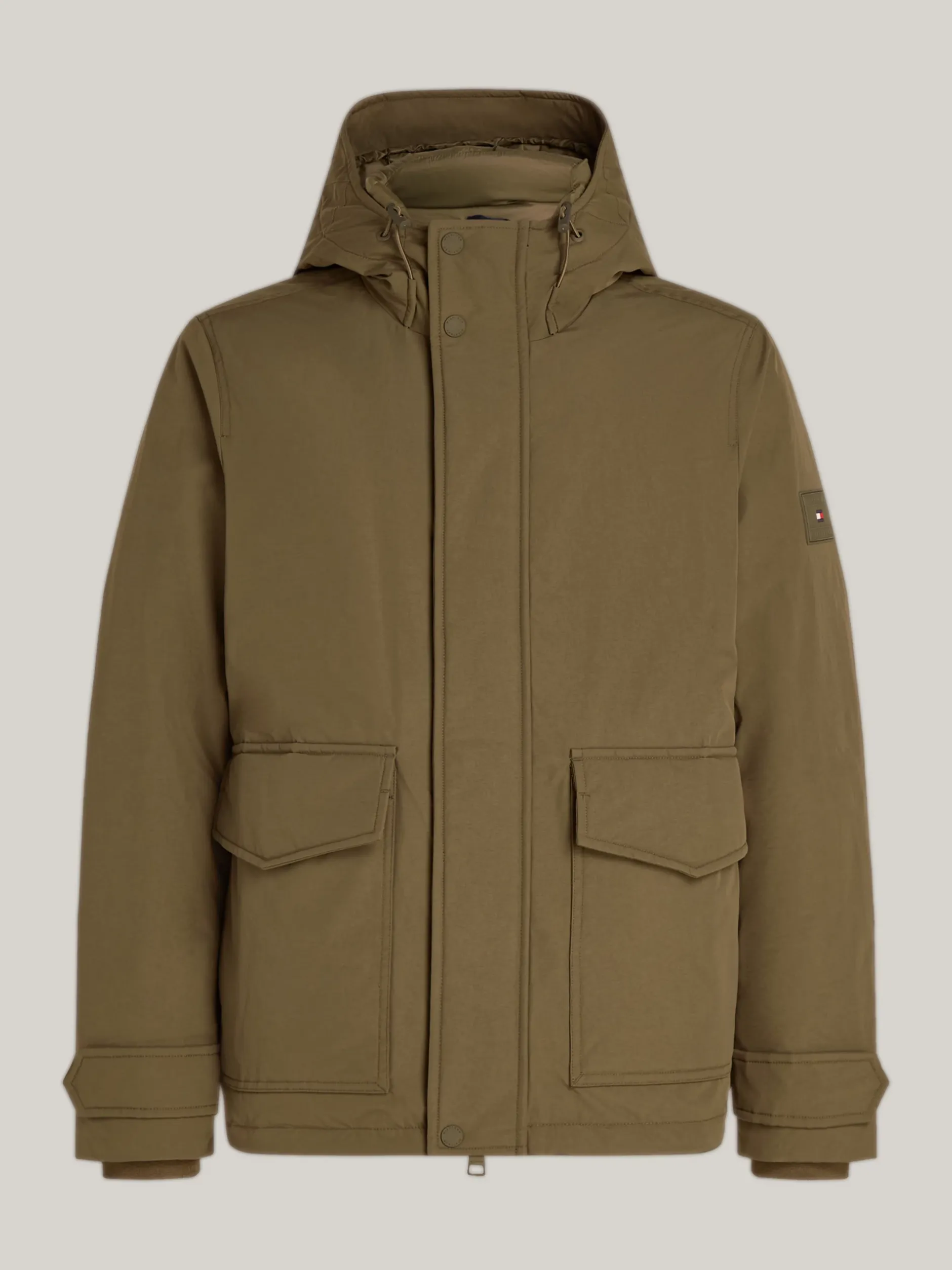 Kurtki & Płaszcze*Tommy Hilfiger Puchowa Kurtka Rockie Z Kapturem ARMY GREEN