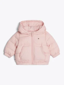 Dziewczynki|Chłopcy*Tommy Hilfiger Puchowa Kurtka Z Kapturem SOFT ROSE