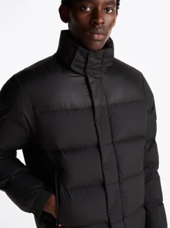 Kurtki & Płaszcze*Tommy Hilfiger Puchowa Kurtka Z Kapturem BLACK