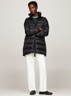 Kurtki & Płaszcze*Tommy Hilfiger Puchowa Kurtka Z Półgolfem BLACK