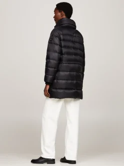 Kurtki & Płaszcze*Tommy Hilfiger Puchowa Kurtka Z Półgolfem BLACK
