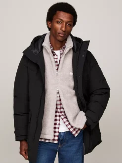 Kurtki & Płaszcze*Tommy Hilfiger Puchowa Parka Rockie Z Kapturem BLACK