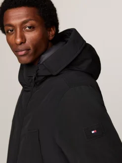 Kurtki & Płaszcze*Tommy Hilfiger Puchowa Parka Rockie Z Kapturem BLACK