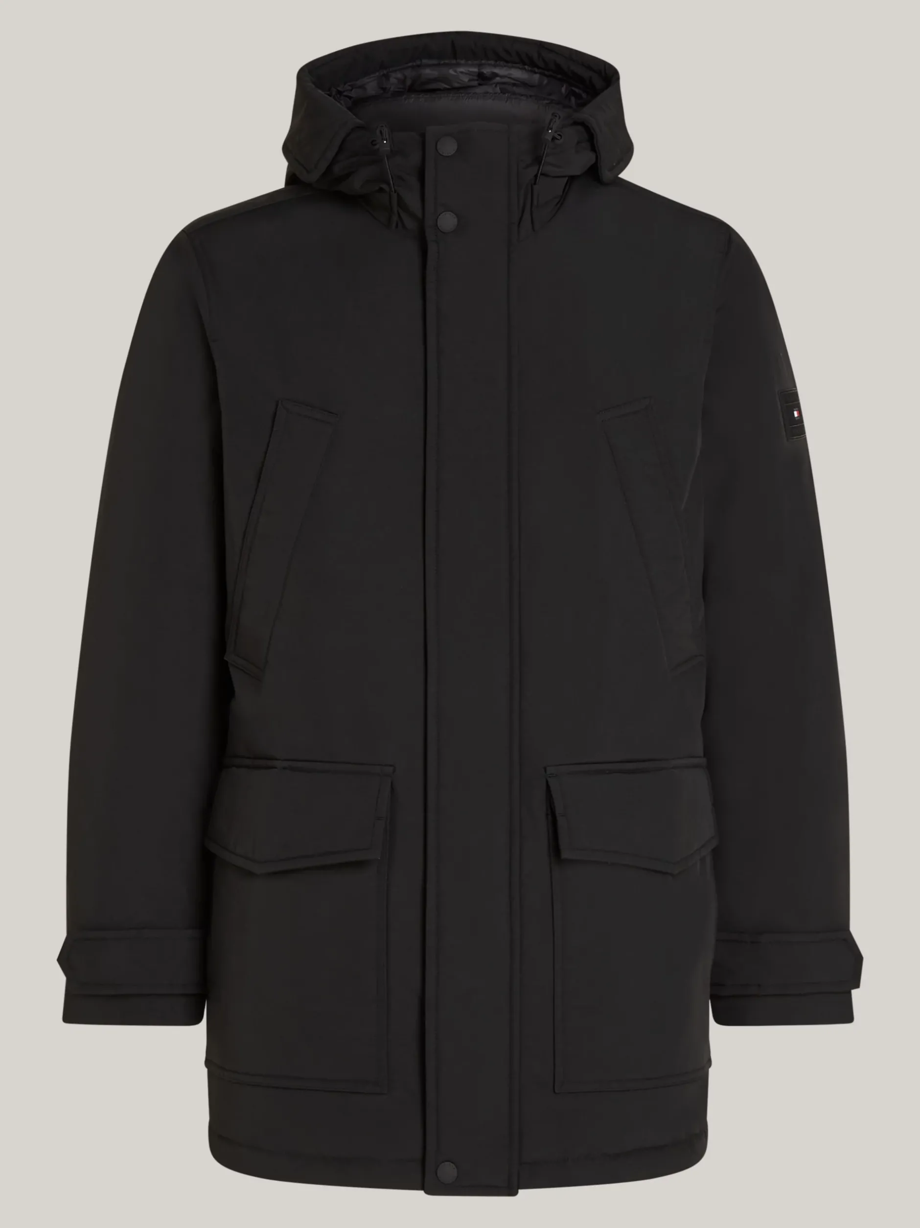 Kurtki & Płaszcze*Tommy Hilfiger Puchowa Parka Rockie Z Kapturem BLACK