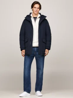 Kurtki & Płaszcze*Tommy Hilfiger Puchowa Parka Rockie Z Kapturem DESERT SKY