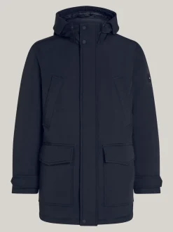 Kurtki & Płaszcze*Tommy Hilfiger Puchowa Parka Rockie Z Kapturem DESERT SKY