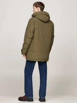 Kurtki & Płaszcze*Tommy Hilfiger Puchowa Parka Rockie Z Kapturem ARMY GREEN