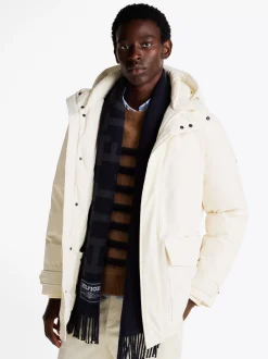 Kurtki & Płaszcze*Tommy Hilfiger Puchowa Parka Rockie Z Kapturem IVORY