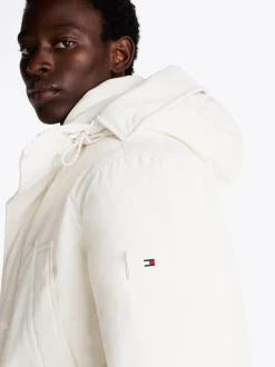 Kurtki & Płaszcze*Tommy Hilfiger Puchowa Parka Rockie Z Kapturem IVORY