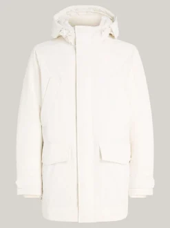 Kurtki & Płaszcze*Tommy Hilfiger Puchowa Parka Rockie Z Kapturem IVORY
