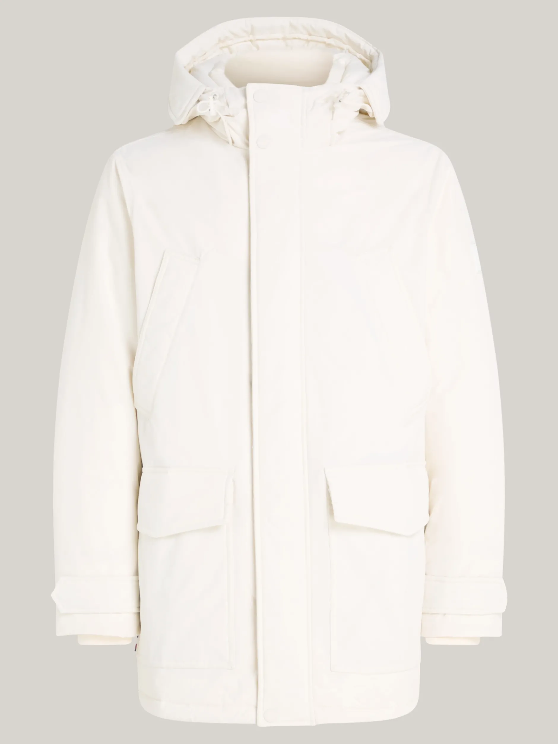 Kurtki & Płaszcze*Tommy Hilfiger Puchowa Parka Rockie Z Kapturem IVORY