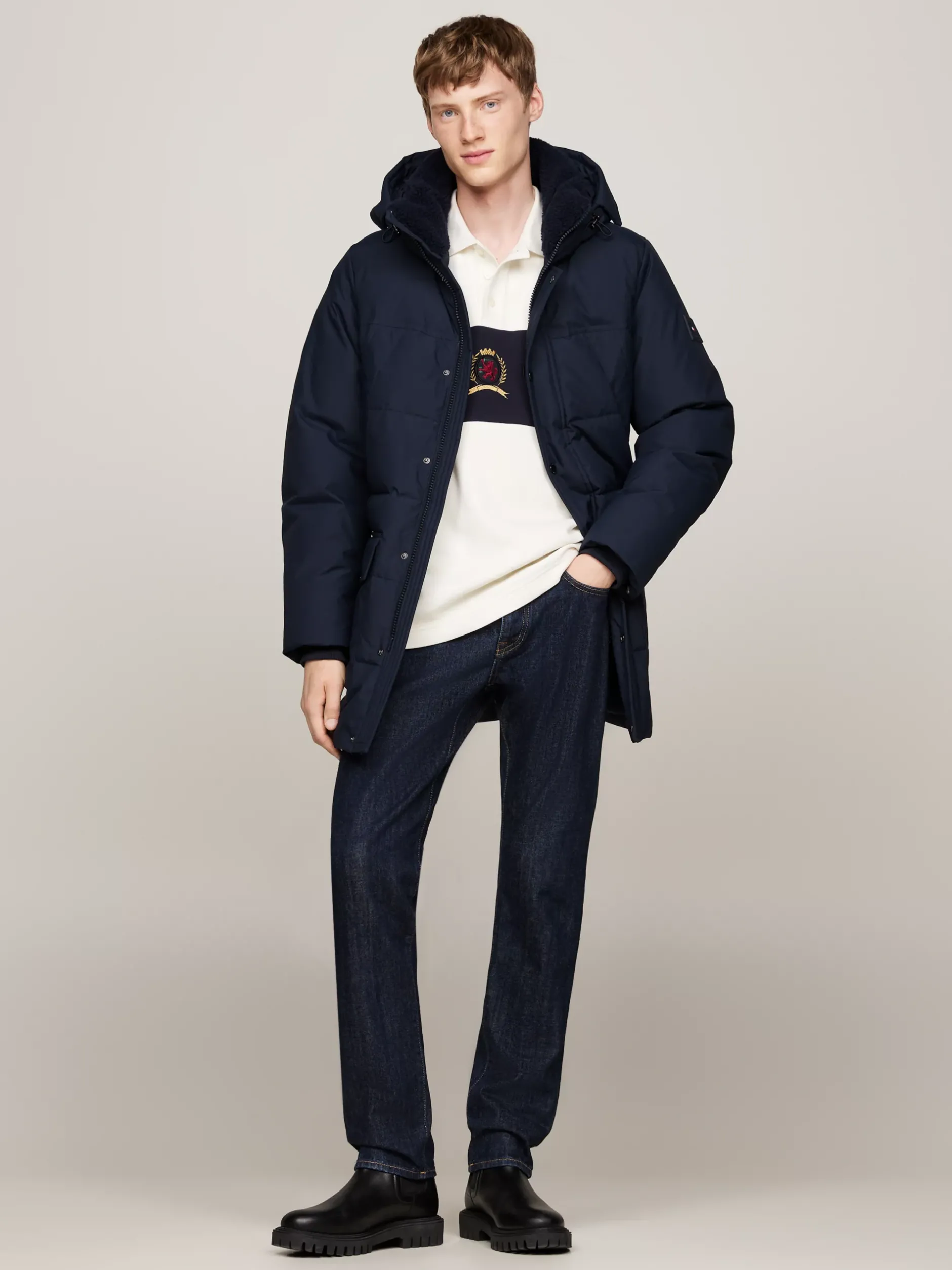 Kurtki & Płaszcze*Tommy Hilfiger Puchowa Parka Rockie Z Termoizolacją DESERT SKY