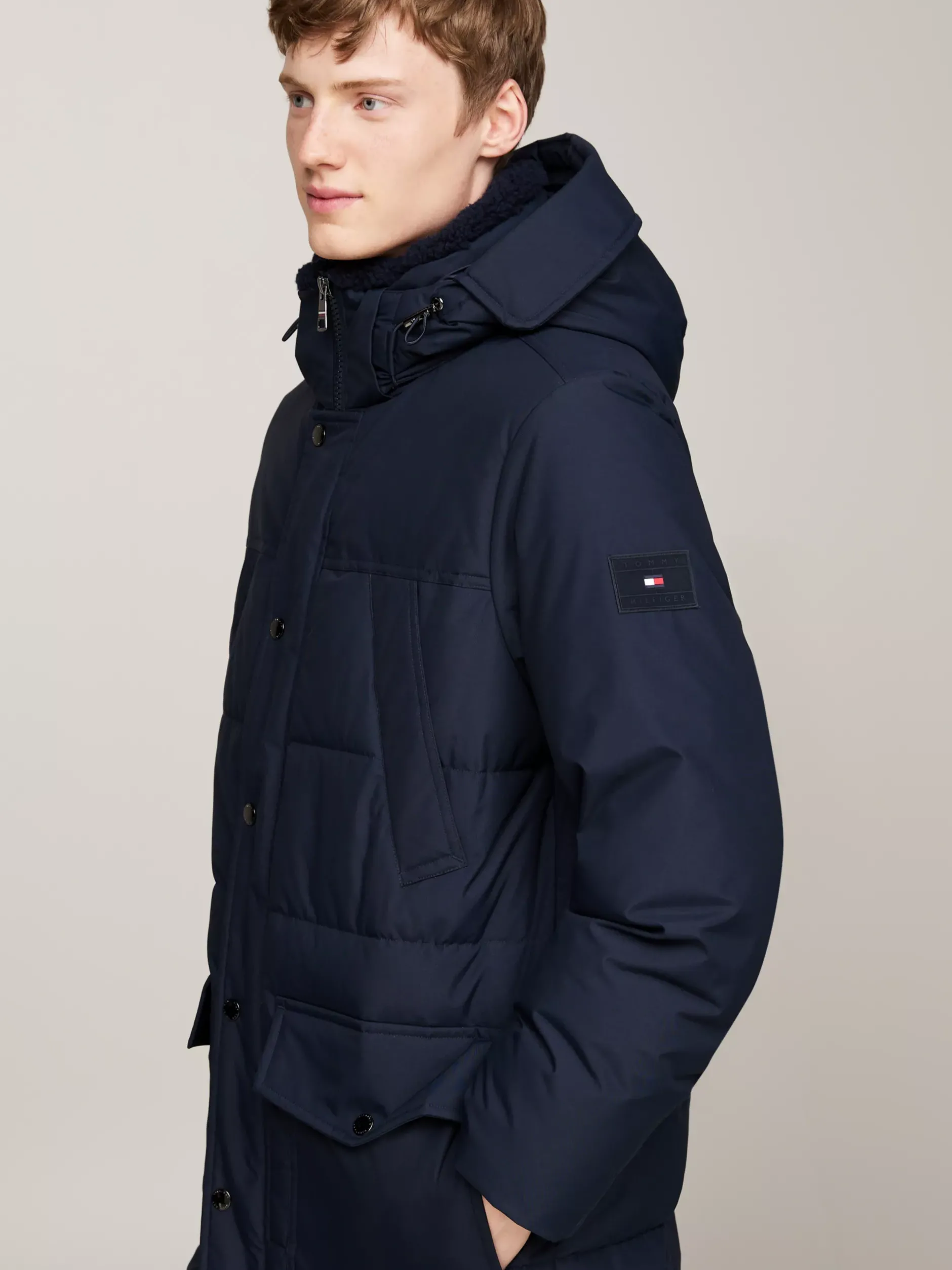 Kurtki & Płaszcze*Tommy Hilfiger Puchowa Parka Rockie Z Termoizolacją DESERT SKY