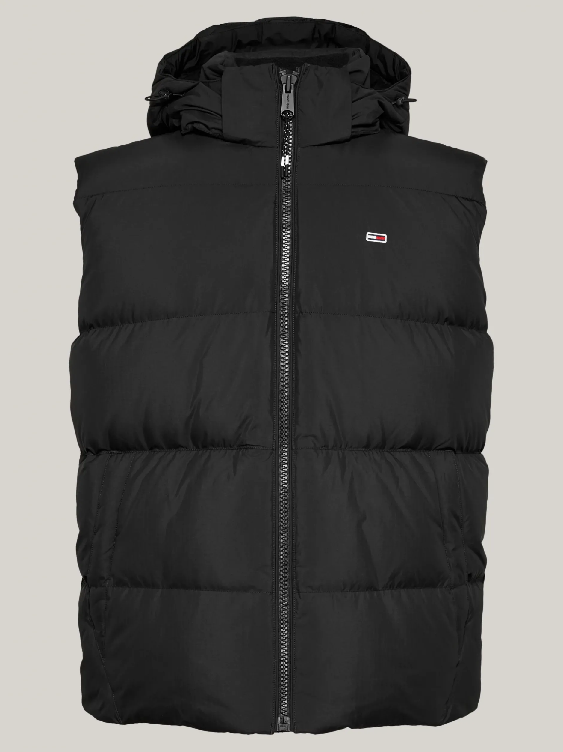 Kurtki & Płaszcze*Tommy Hilfiger Puchowy Bezrękawnik Z Kapturem BLACK