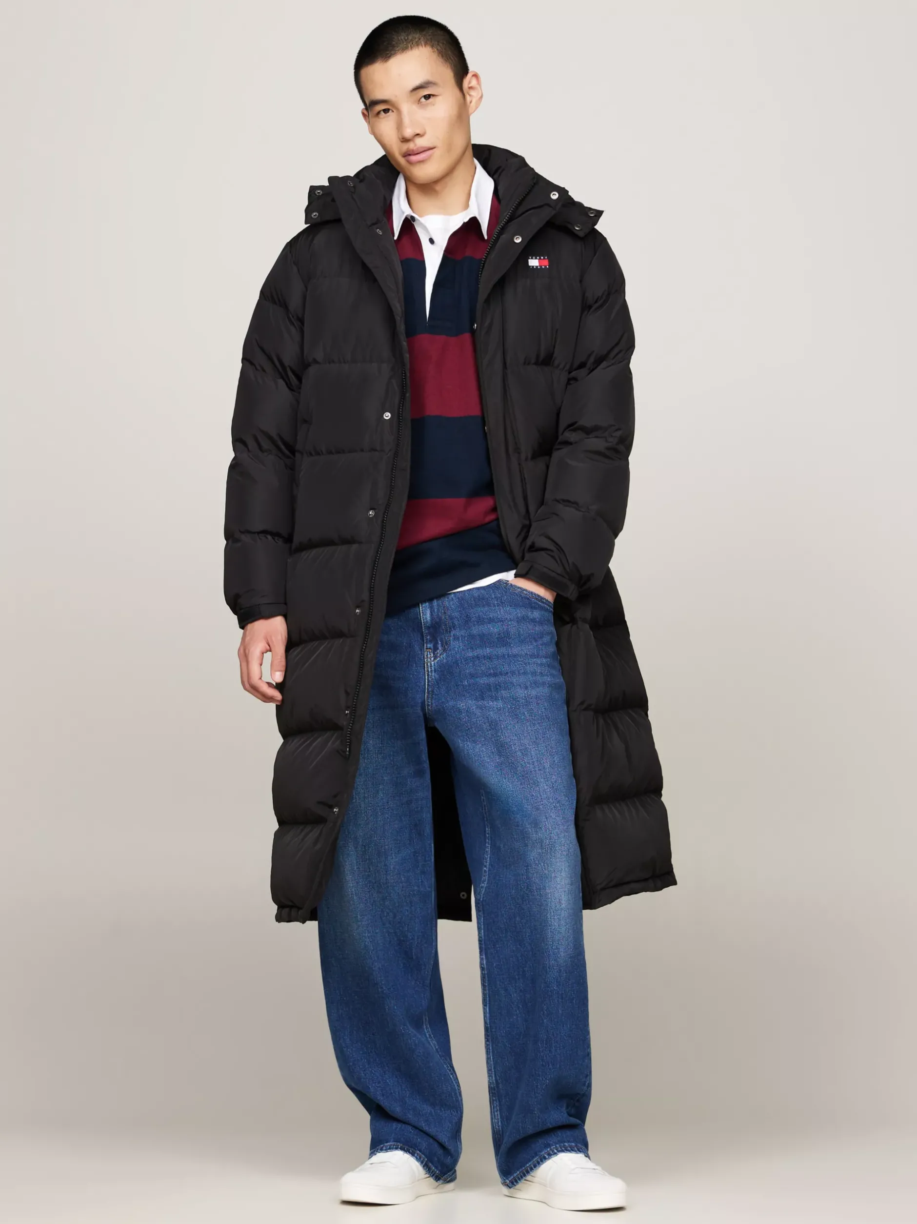 Kurtki & Płaszcze*Tommy Hilfiger Puchowy Płaszcz O Kroju Alaska BLACK