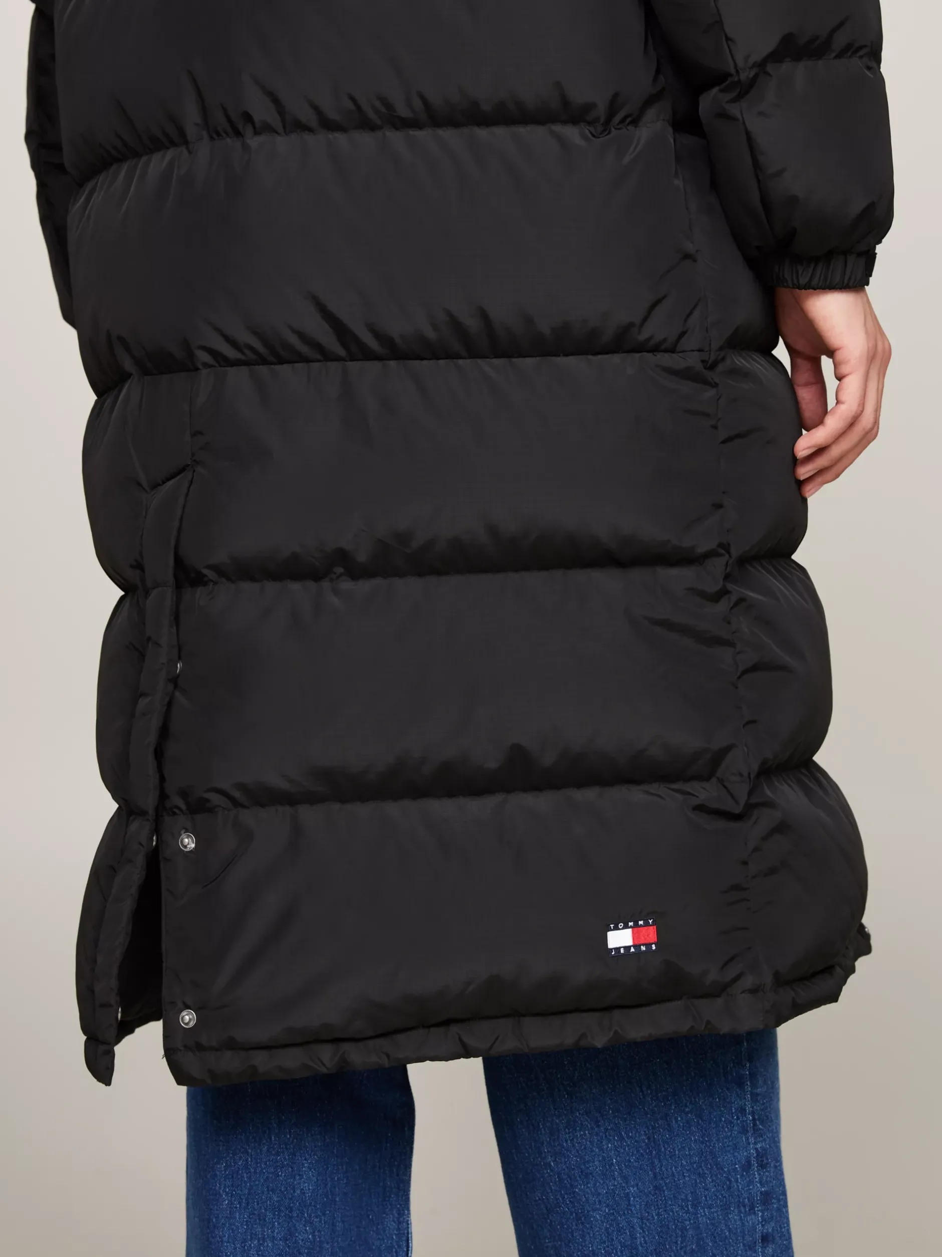Kurtki & Płaszcze*Tommy Hilfiger Puchowy Płaszcz O Kroju Alaska BLACK