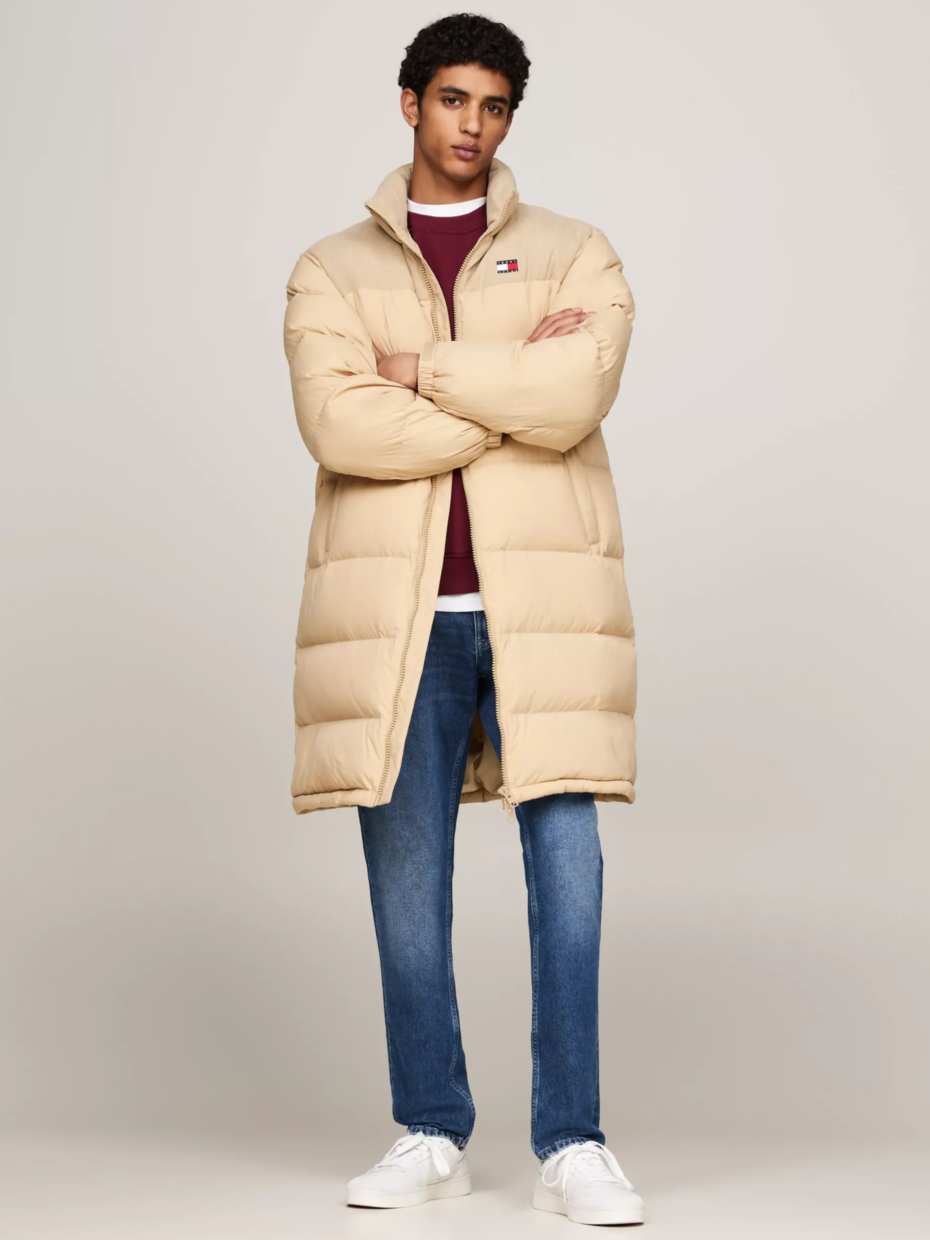 Kurtki & Płaszcze*Tommy Hilfiger Puchowy Płaszcz Typu Alaska GENTLE GOLD