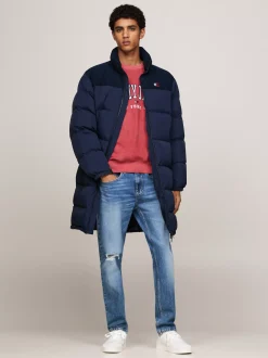 Kurtki & Płaszcze*Tommy Hilfiger Puchowy Płaszcz Typu Alaska DARK NIGHT NAVY
