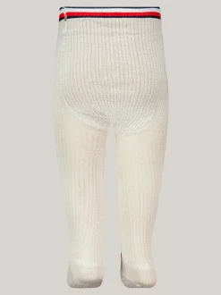 Bielizna & Skarpetki|Underwear & Socks*Tommy Hilfiger Rajstopy Z Sygnowaną Tasiemką SAND SHELL BEIGE