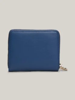 Portfele & Breloczki Do Kluczy*Tommy Hilfiger Średni Portfel Zapinany Na Zamek FOSSIL BLUE MONO