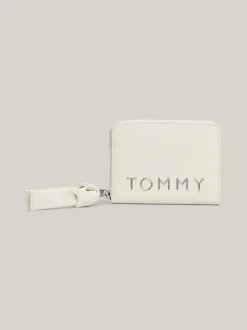 Portfele & Breloczki Do Kluczy*Tommy Hilfiger Średni Portfel Zapinany Na Zamek NEWSPRINT