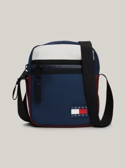 Torebki Na Pasku*Tommy Hilfiger Reporterka W Bloki Kolorów Z Logo WINTER CORPORATE