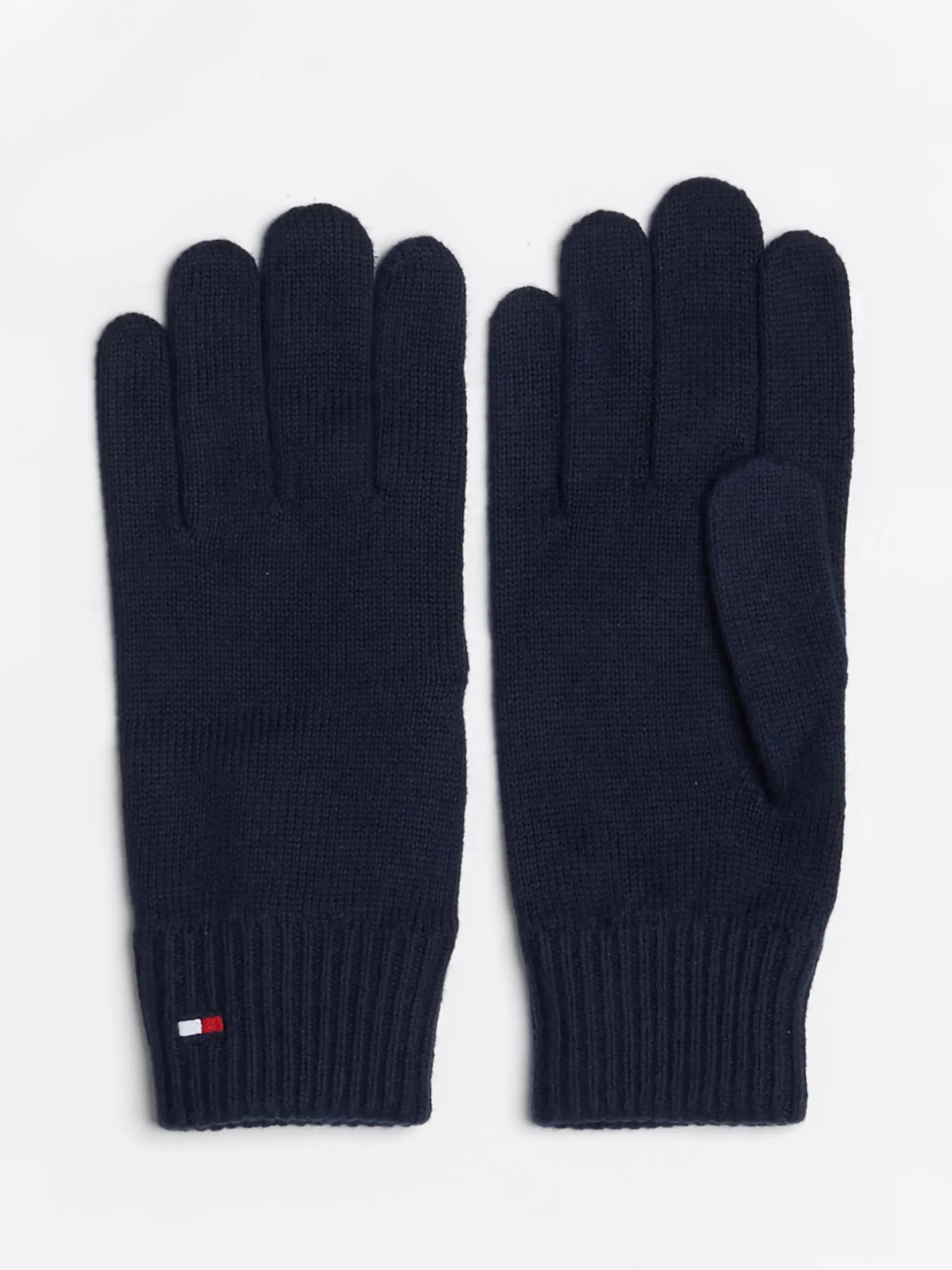 Rękawiczki|Czapki I Szaliki*Tommy Hilfiger Rękawiczki Essential Z Dodatkiem Kaszmiru SPACE BLUE