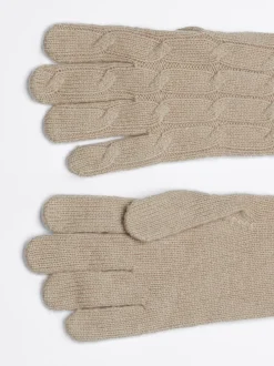 Rękawiczki|Czapki I Szaliki*Tommy Hilfiger Rękawiczki Z Mieszanki Wełny BEIGE