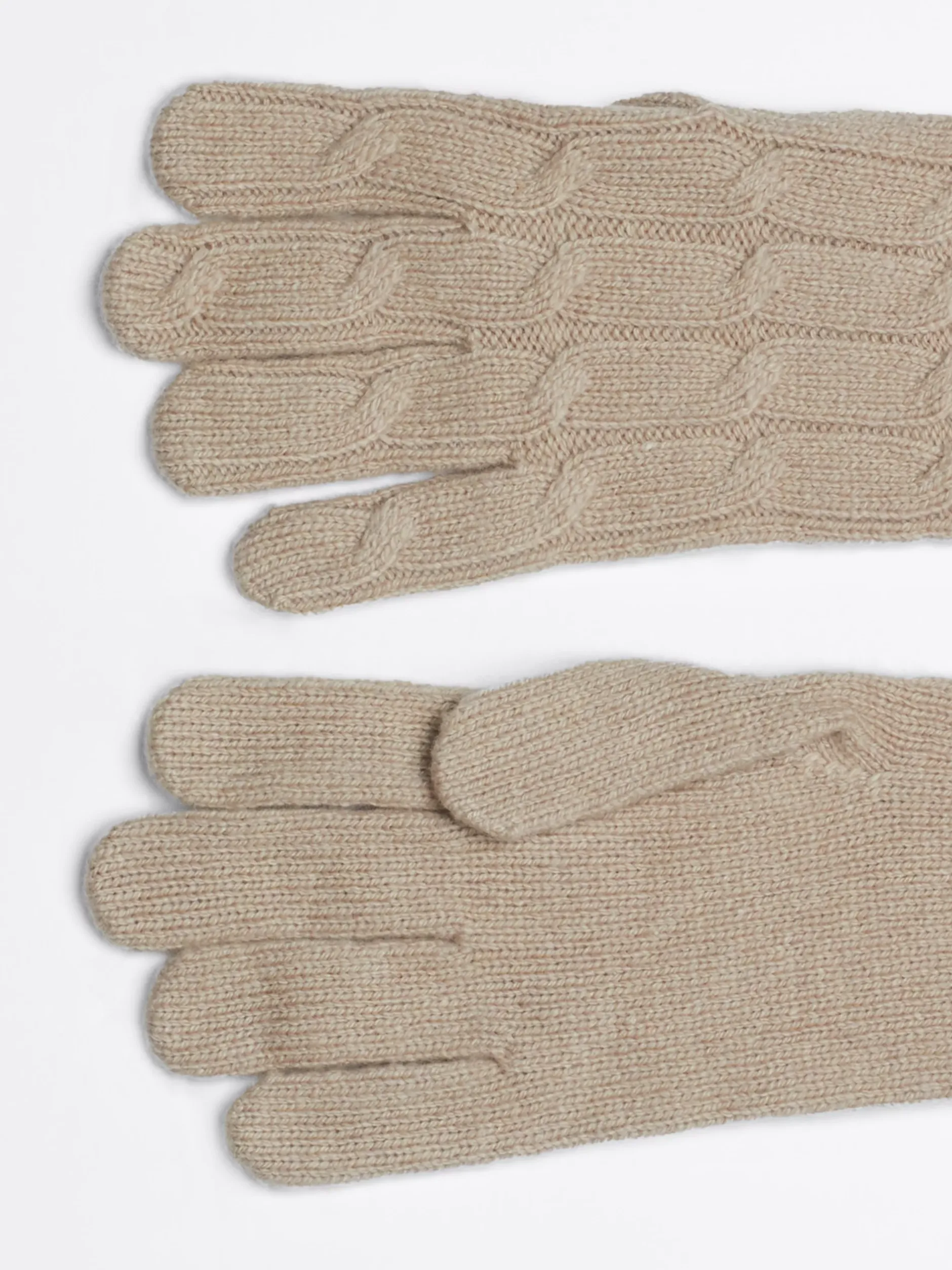 Rękawiczki|Czapki I Szaliki*Tommy Hilfiger Rękawiczki Z Mieszanki Wełny BEIGE