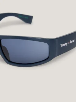 Okulary Przeciwsłoneczne|Okulary Przeciwsłoneczne*Tommy Hilfiger Różowe Prostokątne Okulary Przeciwsłoneczne BLUE ANTIQUE BLUE