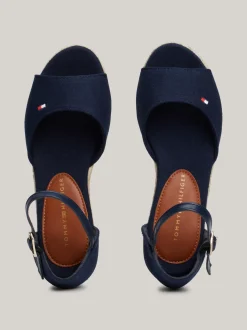 Obuwie I Akcesoria*Tommy Hilfiger Sandały Na Koturnach BLUE