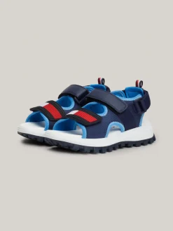 Obuwie I Akcesoria*Tommy Hilfiger Sandały Na Rzepy Z Flagą BLUE