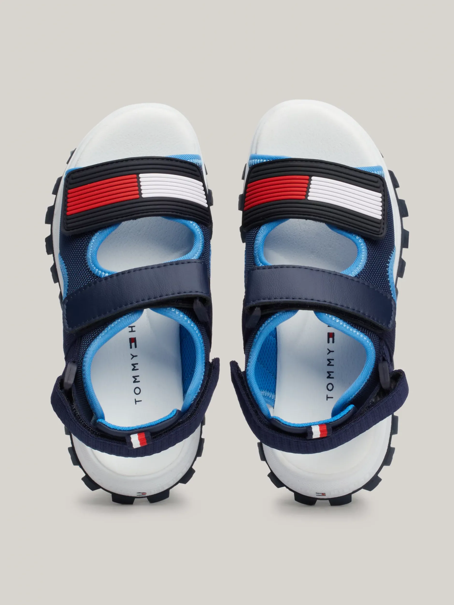 Obuwie I Akcesoria*Tommy Hilfiger Sandały Na Rzepy Z Flagą BLUE