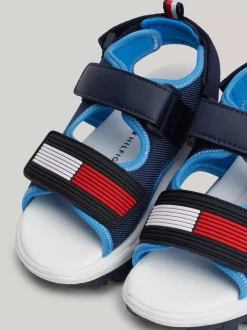 Obuwie I Akcesoria*Tommy Hilfiger Sandały Na Rzepy Z Flagą BLUE