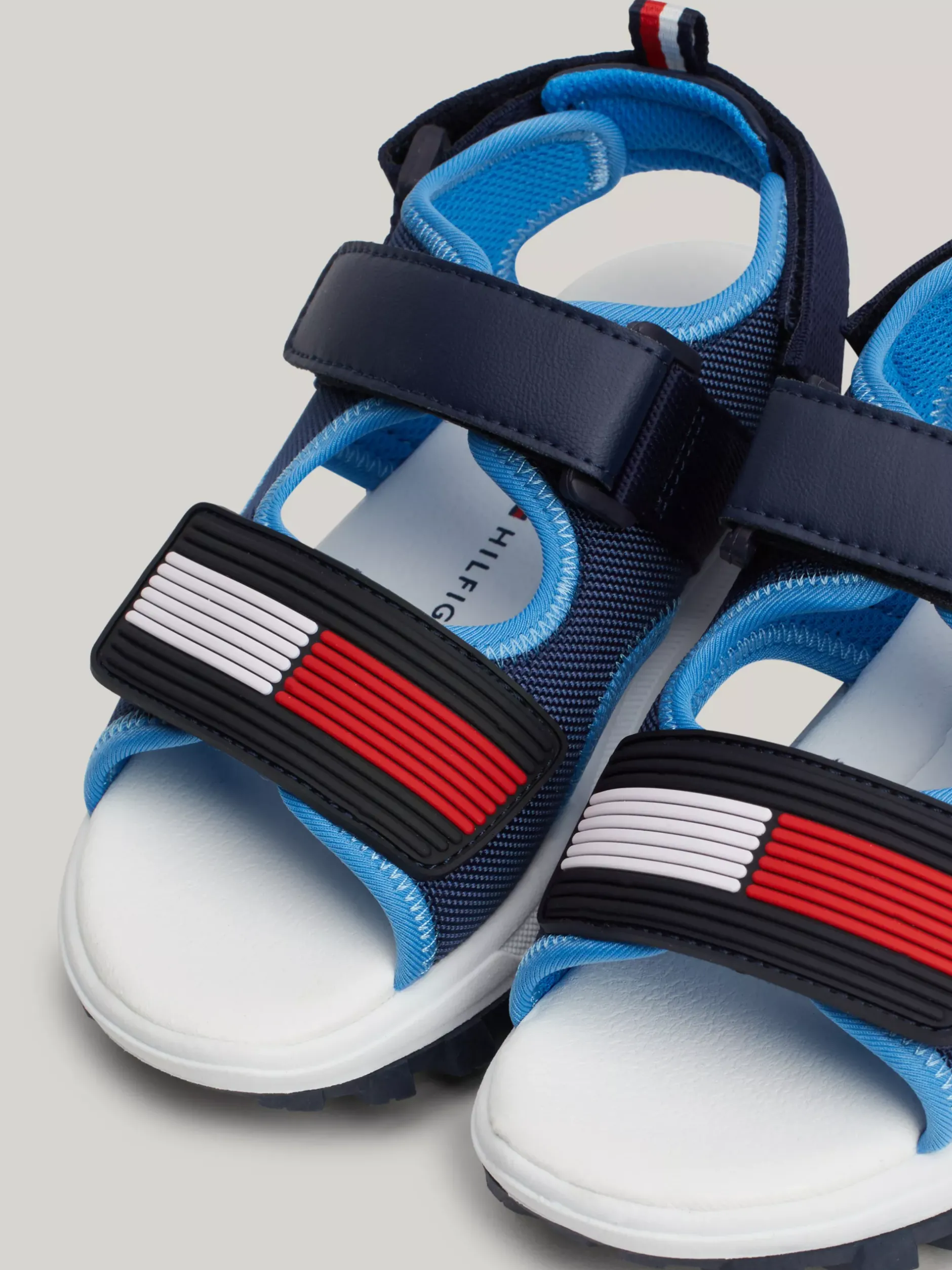 Obuwie I Akcesoria*Tommy Hilfiger Sandały Na Rzepy Z Flagą BLUE